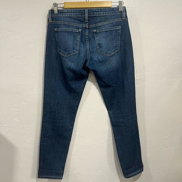 Flying Monkey Jeans Womens 25 Skinny Distress Dark Wash Blue - Picture 3 of 5